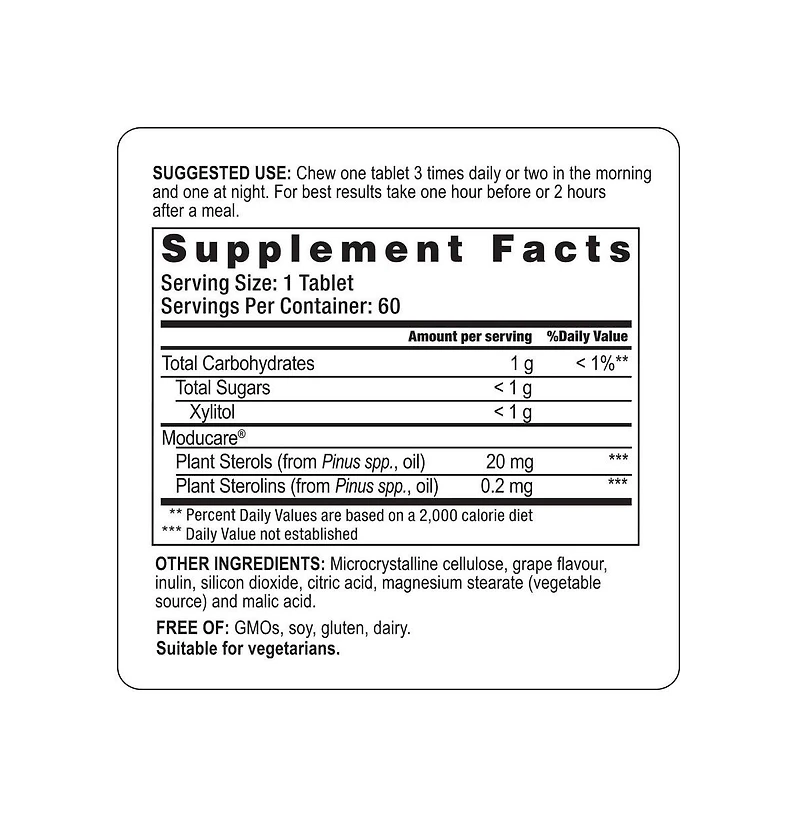 Moducare Daily Immune Support, Plant Sterol Dietary Supplement, Grape flavored