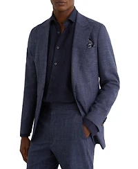 Reiss Men's Penso Wool-Blend Check Single-Breasted Classic-Fit Suit Blazer