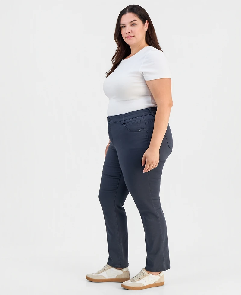 Democracy Trendy Plus AbSolution Straight-Leg Jeans