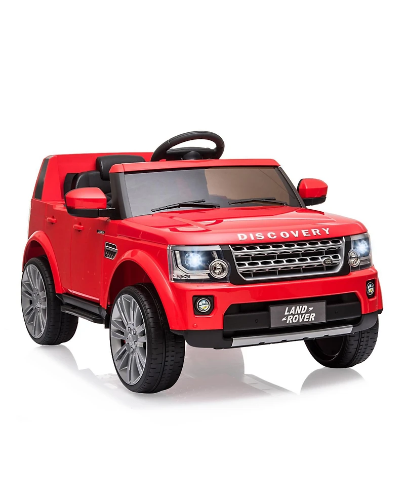 homfan Licensed Land Rover 12V Electric Ride-On Car for Kids Ages 3-8 - 3 Adjustable Speeds, Led Lights, Spring Suspension, Remote Control
