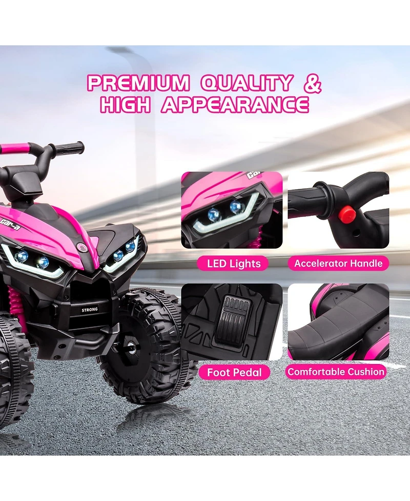homfan 12V Electric Ride-On Quad Bike Atv