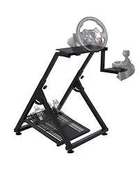 homfan 27.6in Foldable Racing Wheel Stand for G29 G920, Heavy Duty Steering Wheel Cockpit for Xbox PlayStation Pc Racing Simulator Games, Carbon Steel