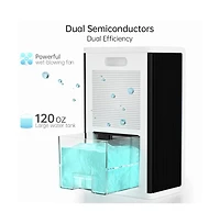 Topteng Dehumidifier with 120oz Tank – Covers 1,000 sq ft, Auto Shut Off & Touch Screen