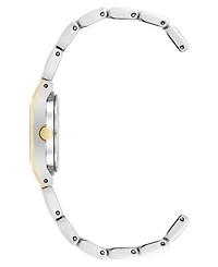 Anne Klein Women's Quartz Round Silver Dial Two-Tone Alloy Metal Bracelet Watch 24mm x 29mm
