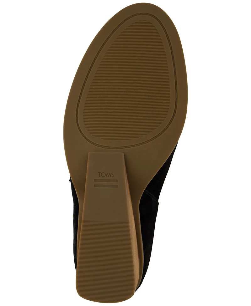 Toms Women's Goldie Zipper Wedge Booties
