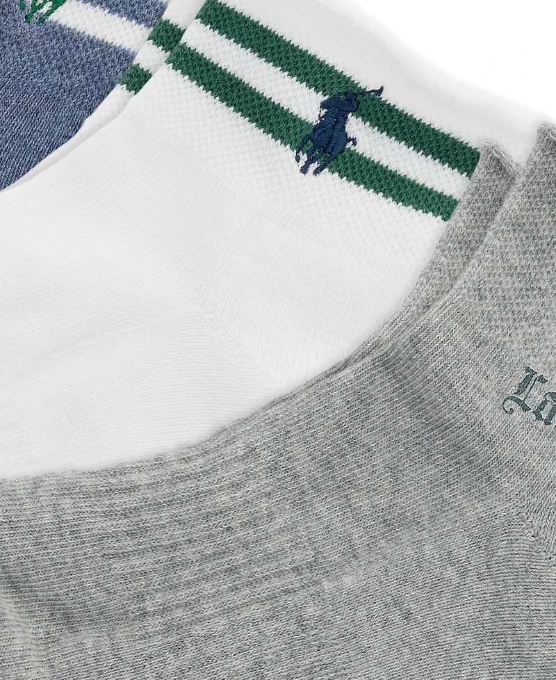 Polo Ralph Lauren Women's Crest Logo Crew Socks, 3-Pack