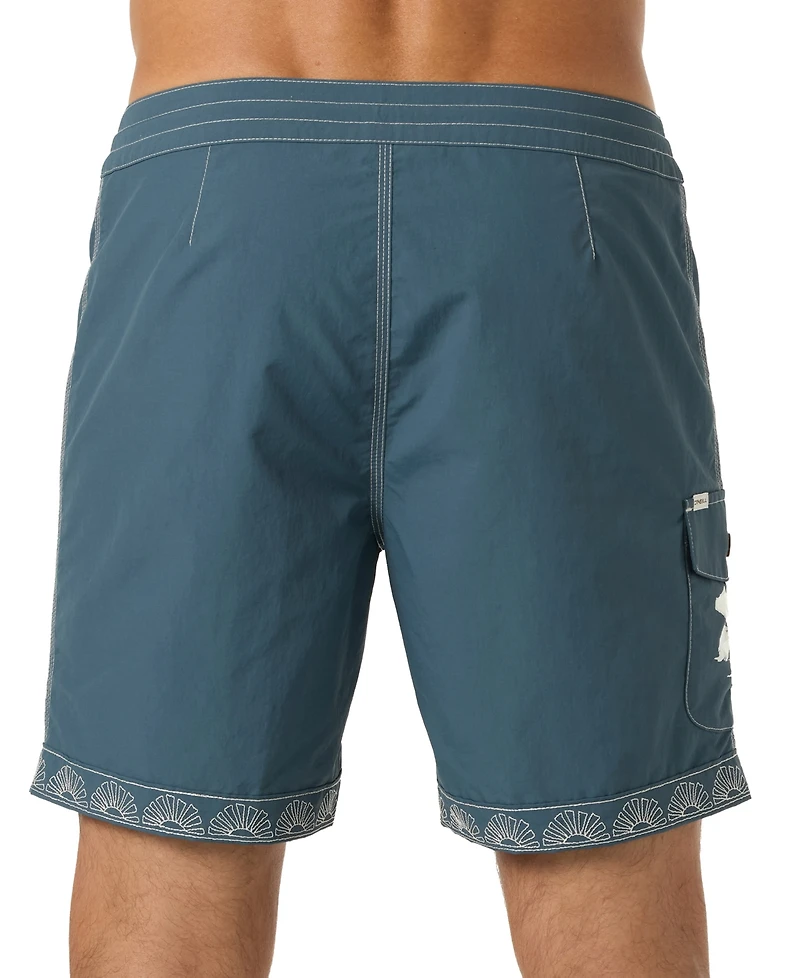 O'Neill Men's Fixed Waist Board Shorts, 8" Inseam