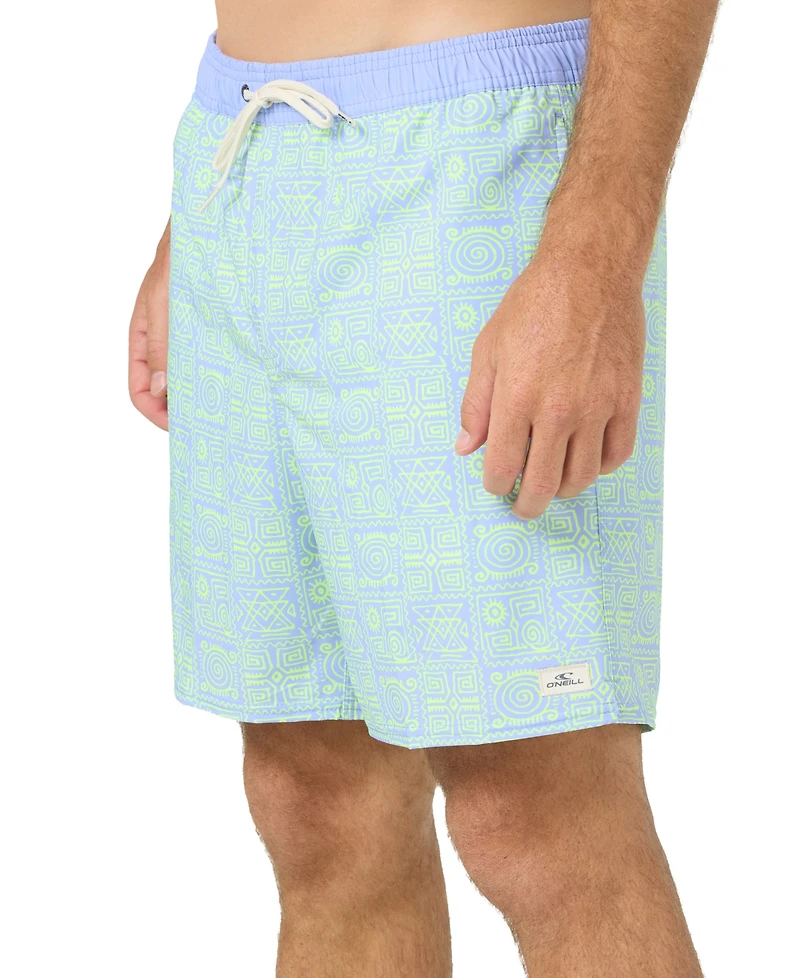 O'Neill Men's Hermosa Printed Swim Trunks