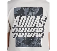 adidas Boys' 8-20 Short-Sleeve Rock Camo Poster T-Shirt