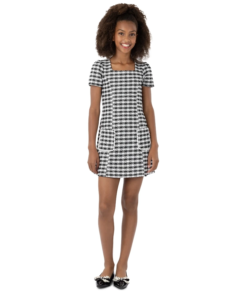 Speechless Girls' 7-16 Manual Create Style Short-Sleeve Dress