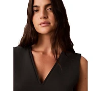 Calvin Klein Women's V-Neck Banded Shell Top
