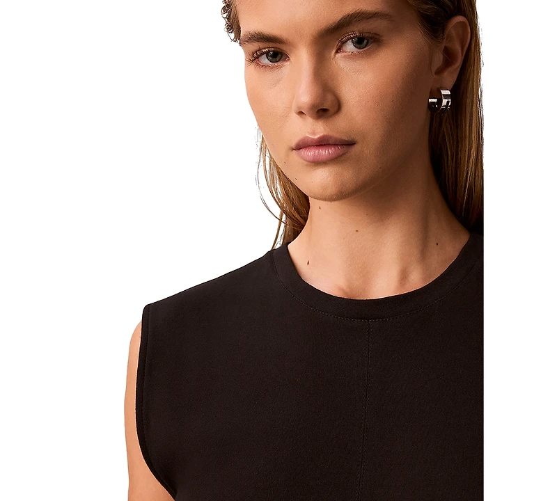 Calvin Klein Women's Side Ruched Sleeveless T-Shirt