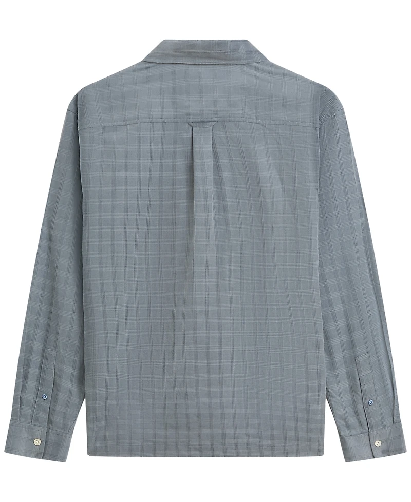 Scotch & Soda Men's Corduroy Checked Relaxed-Fit Short-Sleeve Shirt