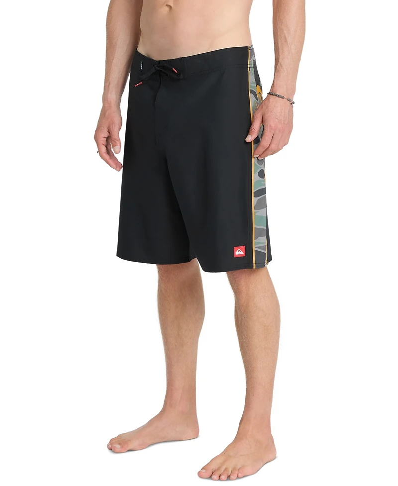 Quiksilver Men's 4-Way Stretch Contrast Side Panel Swim Shorts