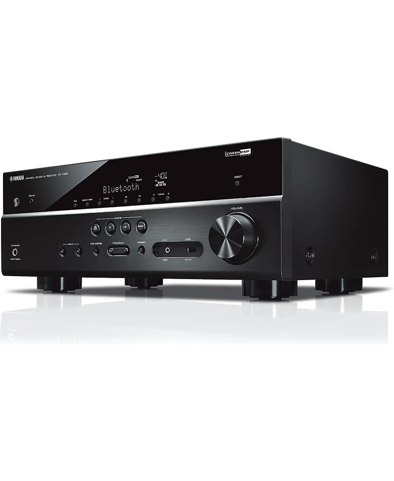 Yamaha Rx-V385BL 5.1 Channel Av Receiver with Ypao Automatic Room Calibration