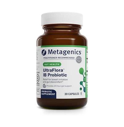 Metagenics UltraFlora Ib Probiotic - 60 Bil. Cfu - Relief for Occasional Intestinal Distress - Supports Digestive Health, Bloating