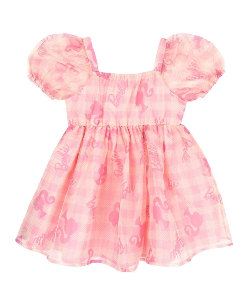 Barbie Girls' Short Sleeve Flare Dress
