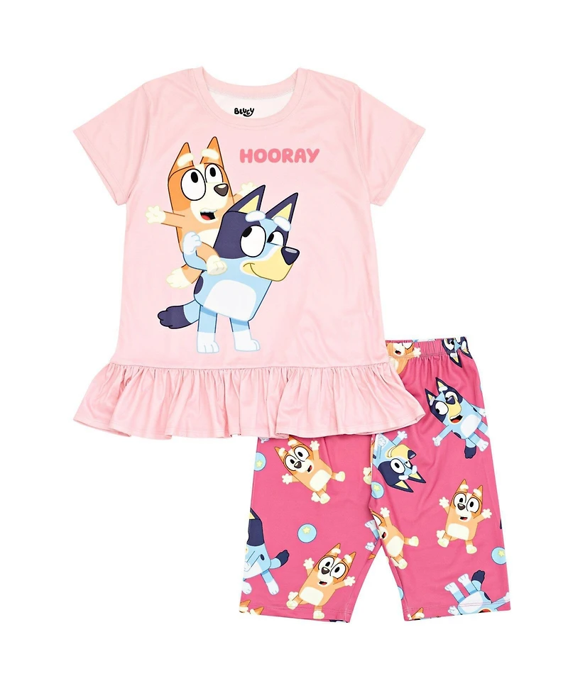 Bluey Toddler Girls Bingo T-Shirt and Shorts Outfit Set