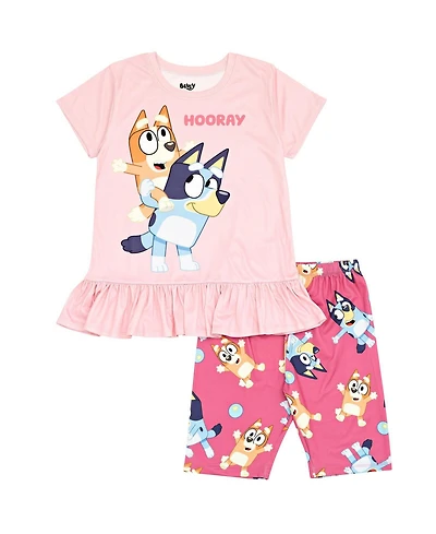 Bluey Toddler Girls Bingo T-Shirt and Shorts Outfit Set