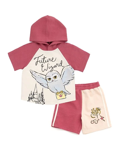 Harry Potter Toddler Boy's (2T-4T) 2-Piece Hooded Tee and Shorts