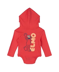 Sesame Street Baby Boys' ( new born to 24 M ) Cosplay 3-Pack Hooded Bodysuits