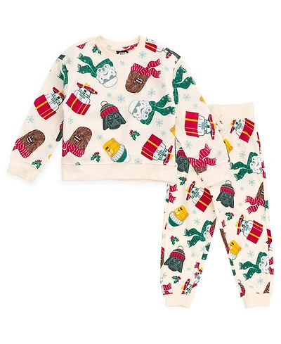 Star Wars Boy's (5-16) Holiday Fleece Sweatshirt and Joggers Set