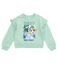 Bluey Girl's (5-12) 2-Piece Fleece Sweatshirt and Pants Set