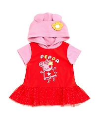 Peppa Pig Little Girls' (5-8) Cosplay Hooded Tee