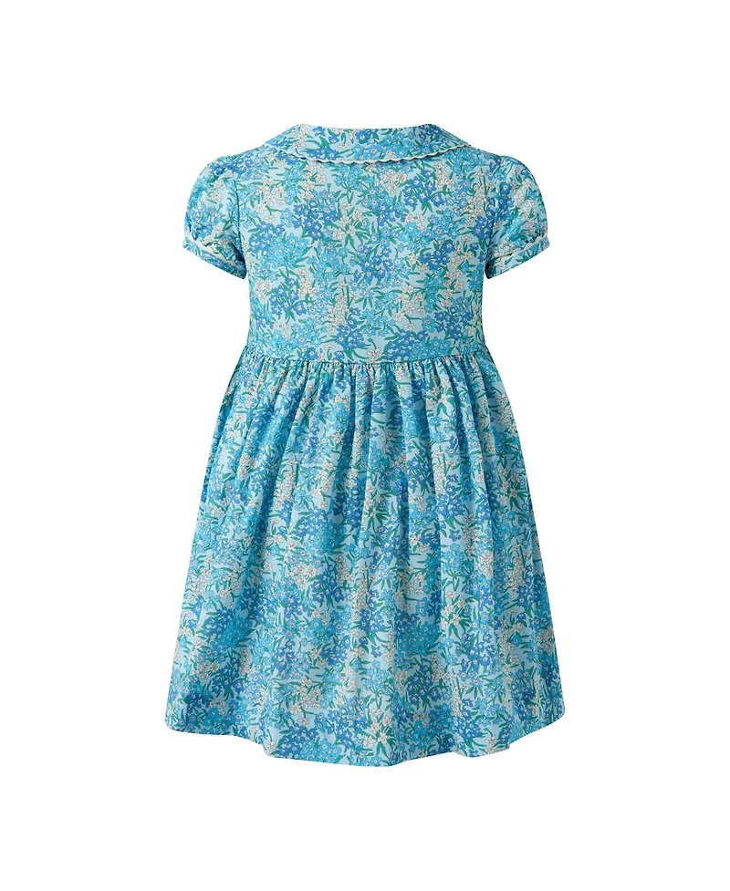 Rachel Riley Girls' 2-10 Floral Button-front Dress