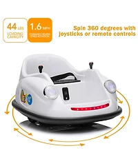 homfan 12V Electric Ride-On Bumper Car for Kids