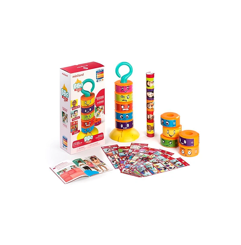 Miniland Bbq Emotions Social-Emotional Learning Board Game, Ages 3+