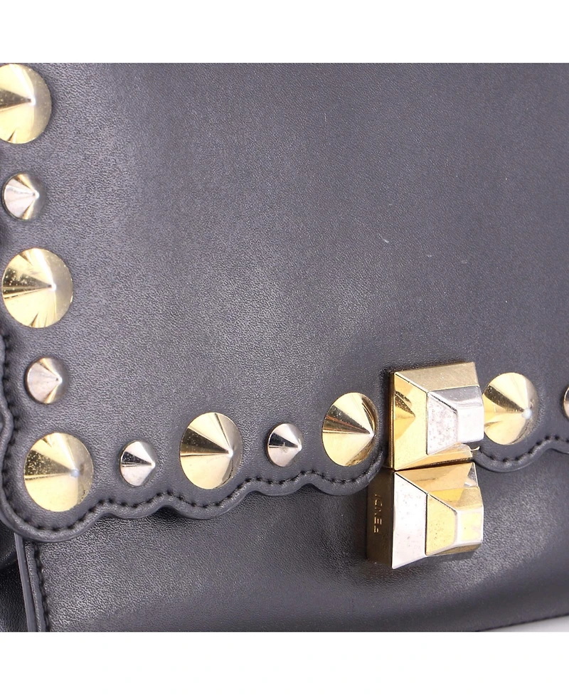 Pre-Owned Fendi Small Kan I Bag Studded Leather