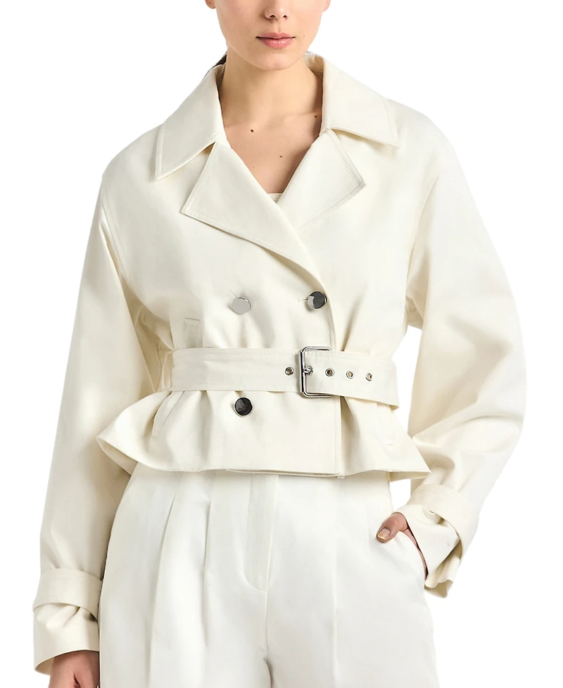 Derek Lam 10 Crosby Women's Renata Cropped Trench Jacket