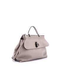 Pre-Owned Gucci Large Bamboo Daily Top Handle Bag Leather