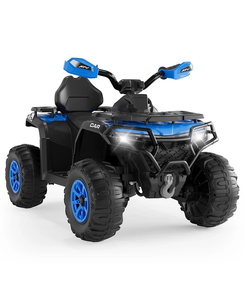 homfan Electric Kids Atv 4-Wheeler Ride-On Car for Ages 3-8