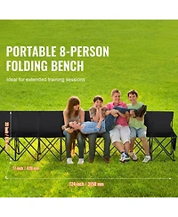 Vevor Folding Chair Sports Seat Sideline Team Bench with Sidebag and Carry Bag