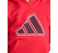 adidas Boys' 2T-7 Long-Sleeve Graphic Sweatshirt and Jogger, 2-Piece Set