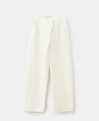 Mango Women's Asymmetrical Cotton Pants