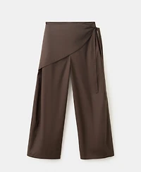 Mango Women's Removable Scarf Straight Pants