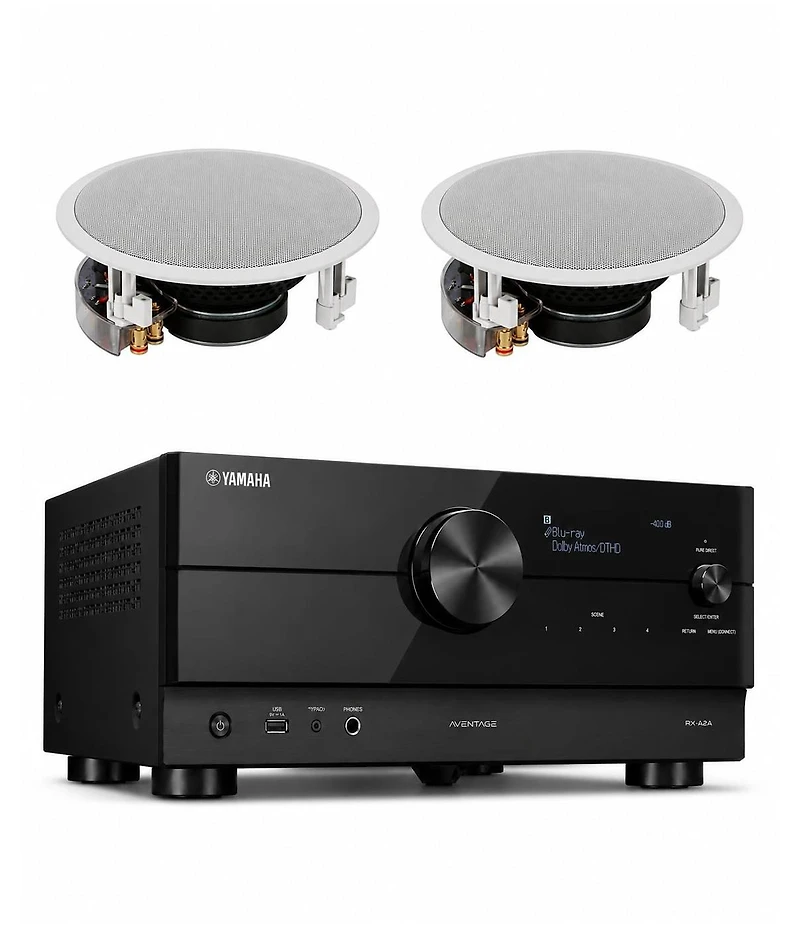 Yamaha Rx-A2A 7.2-Channel 8K Av Receiver Speaker Bundle
