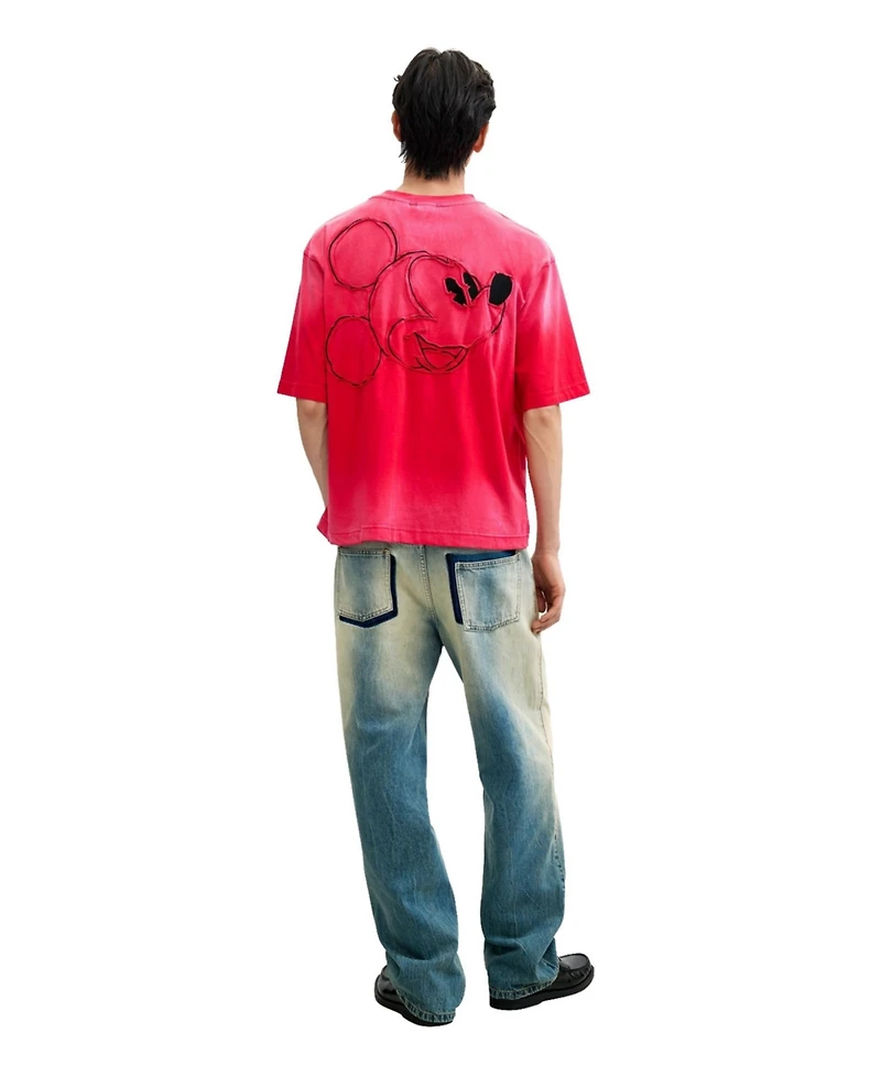 Desigual Men's Embroidered Mickey T-shirt