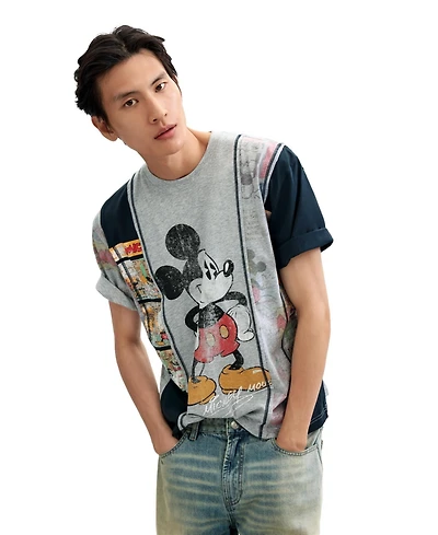 Desigual Men's Mickey collage T-shirt