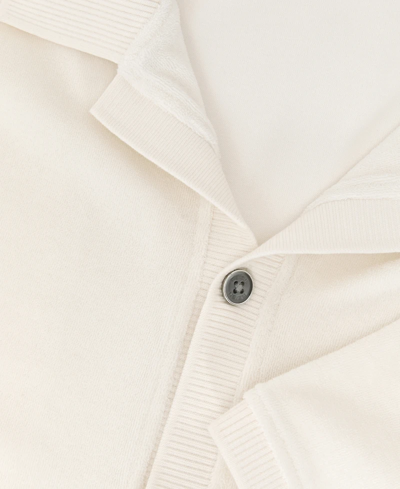 Reiss Men's Eden Towelling Short-Sleeve Shirt