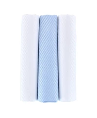 Trafalgar Men's Niles Pinstripe Cotton Handkerchiefs (Pack of 3