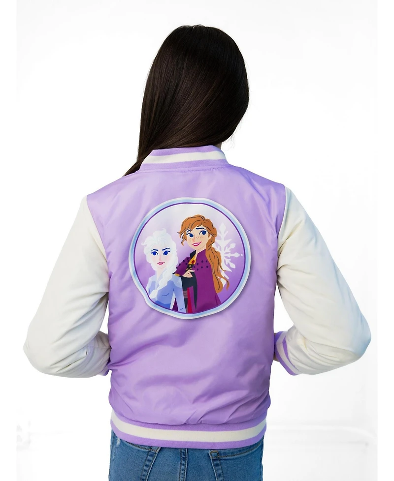 Frozen Toddler Girls' 2T-5T Varsity Bomber Jacket