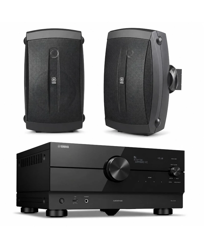 Yamaha Rx-A4A 7.2 Av Receiver with Ns-AW150BL Speakers