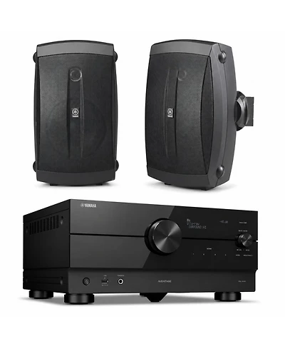 Yamaha Rx-A4A 7.2 Av Receiver with Ns-AW150BL Speakers