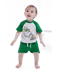 John Deere Baby Boys' ( 3M-24 M ) 2-Piece T-Shirt and Shorts Set