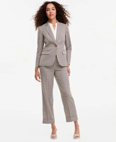 Anne Klein Womens One Button Front Blazer Y Neck Blouse Mid Rise Ankle Pants