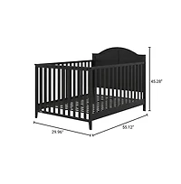 Graco Wilfred 5-in-1 Convertible Crib (Black) – Gold Certified